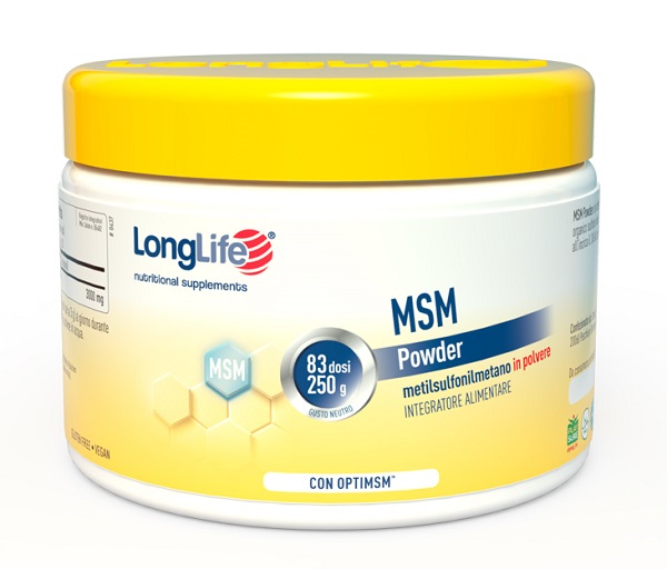 LONGLIFE MSM POWDER 250 G - FarmaLucia