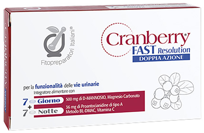 CRANBERRY D-FAST 7 COMPRESSE + 7 COMPRESSE - FarmaLucia
