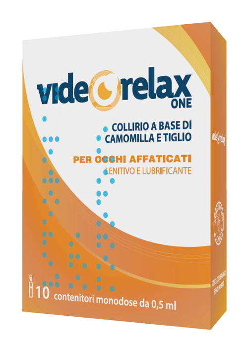COLLIRIO VIDEORELAX ONE LENITIVO E LUBRIFICANTE OCCHI AFFATICATI 10 CONTENITORI MONODOSE 0,5 ML - FarmaLucia