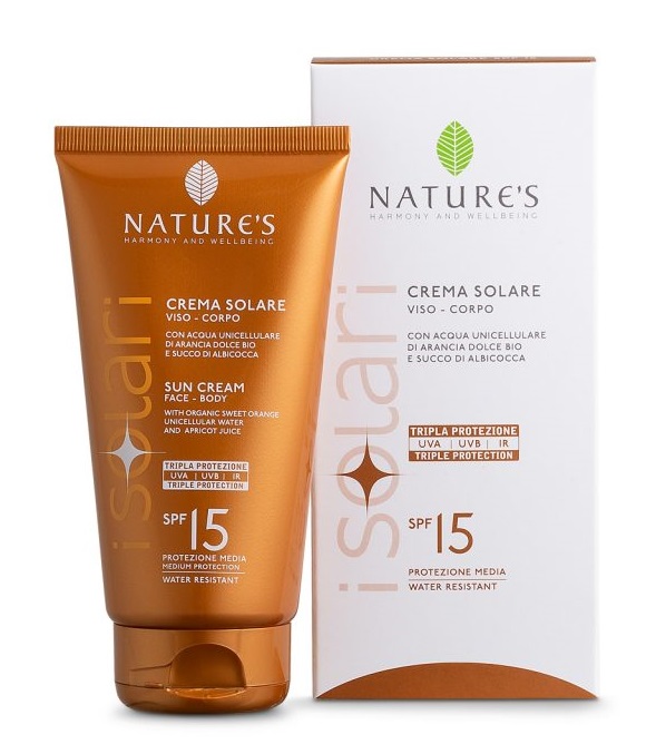 NATURE'S I SOLARI CREMA SOLARE VISO E CORPO SPF 15 IR SUN 150 ML - FarmaLucia