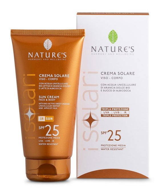 NATURE'S I SOLARI CREMA SOLARE VISO E CORPO SPF 25 IR SUN 150 ML - FarmaLucia