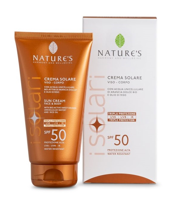 NATURE'S I SOLARI CREMA SOLARE VISO E CORPO SPF 50 IR SUN 150 ML - FarmaLucia