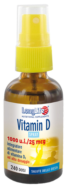 LONGLIFE VITAMIN D 1000UI SPRAY 30 ML - FarmaLucia