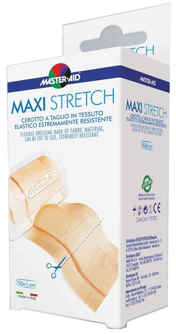 MASTER-AID STRETCH CEROTTO A TAGLIO IN TESSUTO ELASTICO RESISTENTE 50 X 6 CM - FarmaLucia
