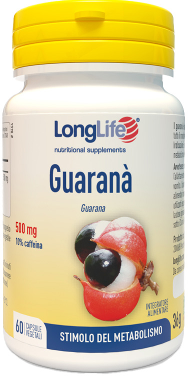 LONGLIFE GUARANA' 60 CAPSULE VEGETALI - FarmaLucia