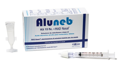 ALUNEB KIT SOLUZIONE ISOTONICA 15 FLACONCINI DA 4 ML + MAD NASAL ATOMIZZATORE - FarmaLucia