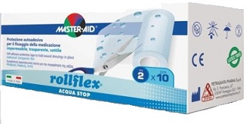 CEROTTO IMPERMEABILE PER FISSAGGIO MEDICAZIONI MASTER-AID ROLLFLEX A-STOP M 10X10 CM - FarmaLucia