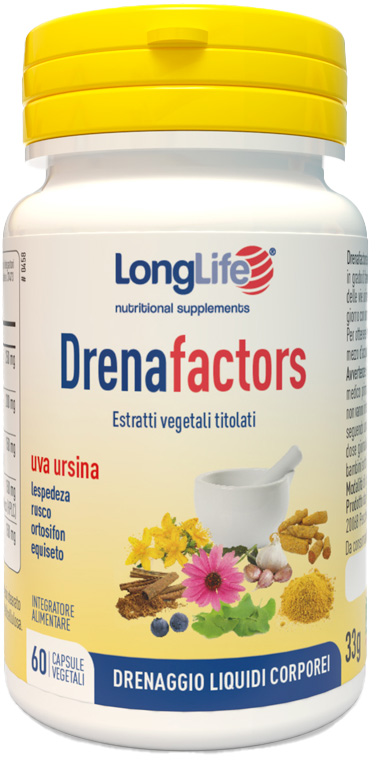 LONGLIFE DRENAFACTORS 60 CAPSULE - FarmaLucia