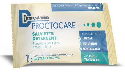 DERMOVITAMINA PROCTOCARE 15 SALVIETTINE DETERGENTI - FarmaLucia