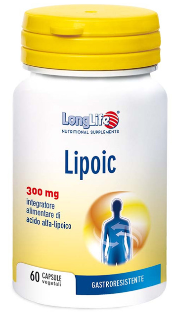 LONGLIFE LIPOIC 300 MG 60 CAPSULE VEGETALI DA 500 MG - FarmaLucia