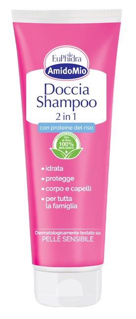 EUPHIDRA AMIDOMIO DOCCIA SHAMPOO 2 IN 1 250 ML - FarmaLucia