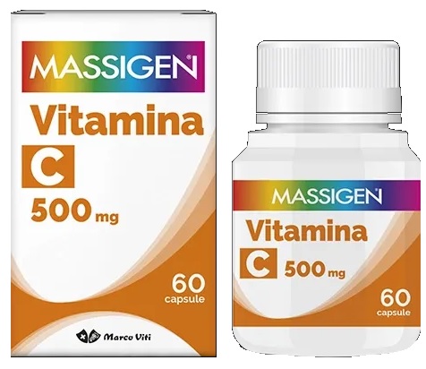 MASSIGEN C VITI 500MG DI VITAMINA C 60 CAPSULE - FarmaLucia