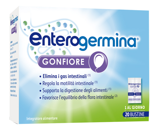 ENTEROGERMINA GONFIORE 20 BUSTINE BIPARTITE - FarmaLucia
