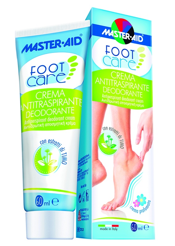 MASTER-AID FOOTCARE CREMA ANTITRASPIRANTE DEODORANTE 60 ML L3 - FarmaLucia