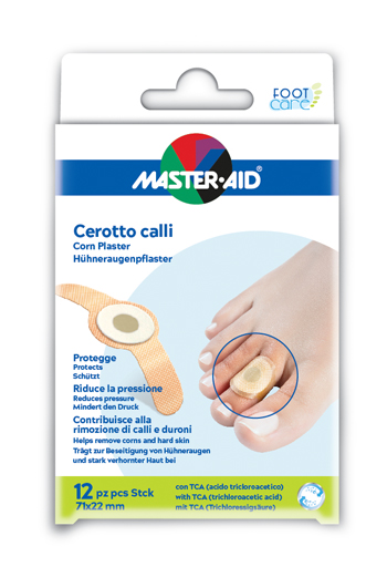 CEROTTO CALLIFUGO MASTER-AID FOOTCARE 71X22 MM 12 PEZZI B2 - FarmaLucia