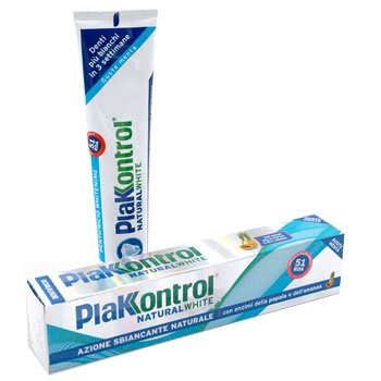 PLAKKONTROL NATURAL WHITE DENTIFRICIO 100 G - FarmaLucia