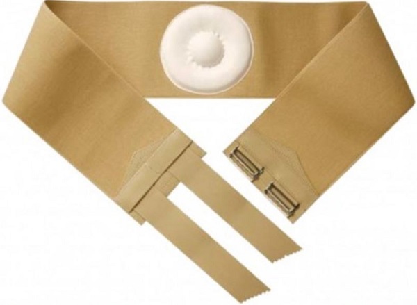 ORIONE 357 CINTO PER ERNIA OMBELICALE CON PELOTTA RIVESTITA IN PELLE BEIGE 9 - FarmaLucia