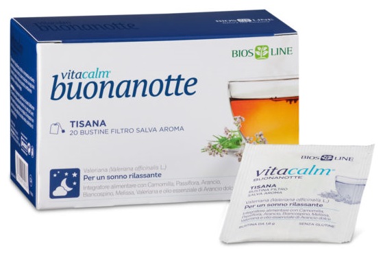VITACALM BUONANOTTE TISANA 20 BUSTINE - FarmaLucia
