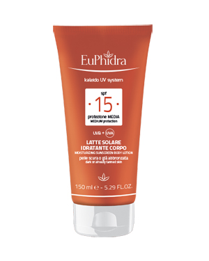 EUPHIDRA KALEIDO UV SYSTEM LATTE SOLARE CORPO 15 - FarmaLucia