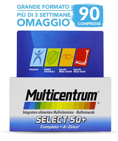 MULTICENTRUM SELECT 50+ 90 COMPRESSE - FarmaLucia
