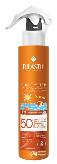 RILASTIL SUN SYSTEM BABY PPT SPF 50+ EMULSIONE SPRAY 200 ML - FarmaLucia