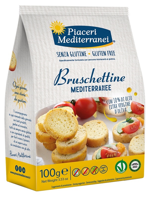 PIACERI MEDITERRANEI BRUSCHETTINE 100 G - FarmaLucia