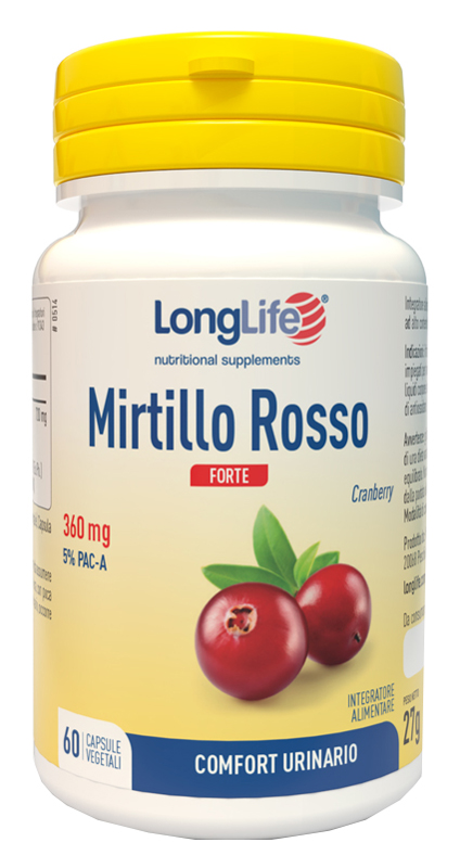 LONGLIFE MIRTILLO ROSSO FORTE 60 CAPSULE - FarmaLucia