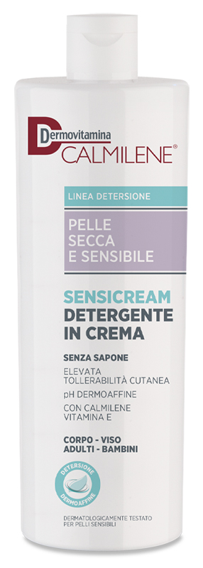 DERMOVITAMINA CALMILENE SENSICREAM DETERGENTE IN CREMA SENZA SAPONE PER PELLE SECCA E SENSIBILE 500 ML - FarmaLucia
