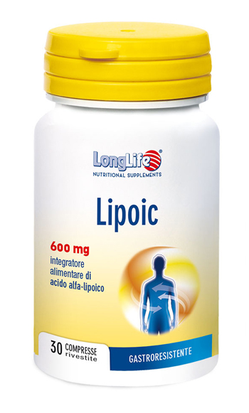 LONGLIFE LIPOIC 600 MG 30 COMPRESSE RIVESTITE DA 870 MG - FarmaLucia