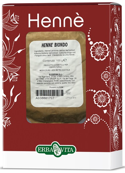 HENNE COLORANTE CAPELLI BIONDO 100 G - FarmaLucia