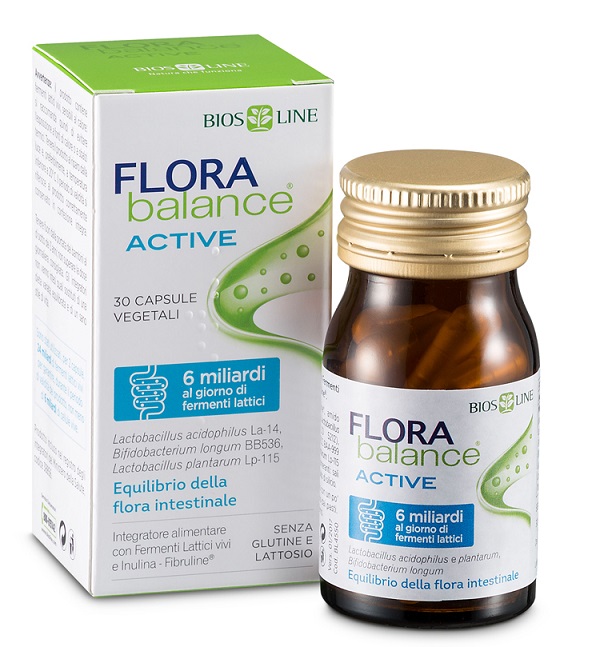 BIOSLINE FLORABALANCE ACTIVE 30 CAPSULE VEGETALI - FarmaLucia