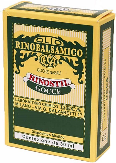 RINOSTIL GOCCE NASALI FLACONE 30ML OLIO RINOBALSAMICO PER LAPROTEZIONE DELLA MUCOSA NASALE E LA PULIZIA DELLE FOSSE NASALI - FarmaLucia