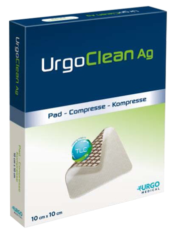 MEDICAZIONE TNT ASSORBENTE GELIFICANTE URGOCLEAN AG/SILVER 6X6CM 5 PEZZI - FarmaLucia