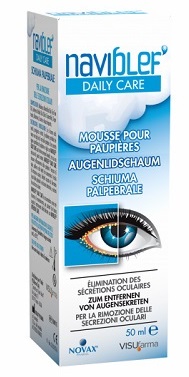 NAVIBLEF DAILY CARE SCHIUMA PER RIMOZIONE SECREZIONI OCULARI DA PALPEBRE E CIGLIA 50 ML - FarmaLucia