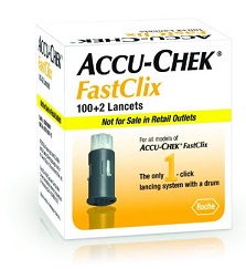 LANCETTE PUNGIDITO ACCU-CHEK FASTCLIX 100 + 2 PEZZI - FarmaLucia