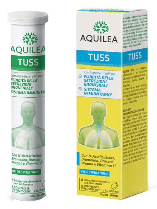 AQUILEA TUSS 15 COMPRESSE EFFERVESCENTI 90 G - FarmaLucia