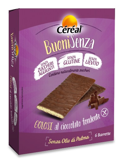 CEREAL BUONI SENZA GOLOSI CIOCCOLATO FONDENTE 6 X 17 G - FarmaLucia