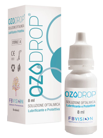 OZODROP LIPOZONEYE SOLUZIONE OFTALMICA BASE DI OLIO OZONIZZATO IN FOSFOLIPIDI 8 ML - FarmaLucia