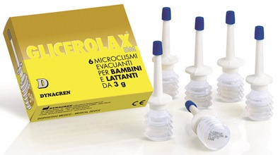 GLICEROLAX BAMBINI E LATTANTI MICROCLISMI EVACUANTI 6 PEZZI X 3 G CONTIENE AMIDO DI RISO - FarmaLucia