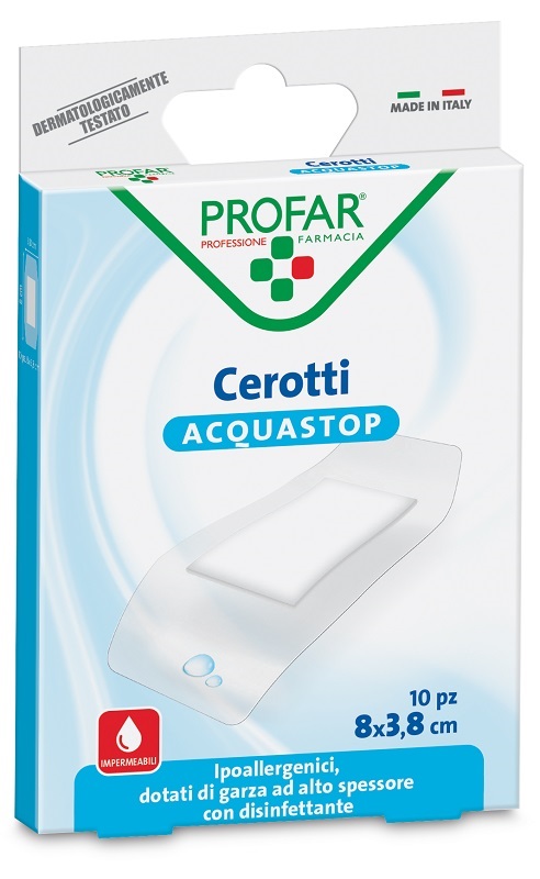 CEROTTO ACQUASTOP SUPER 8X3,8 CM PROFAR 10 PEZZI - FarmaLucia