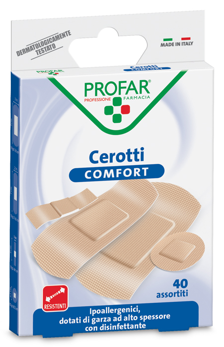 CEROTTO COMFORT ASSORTITI 40 PEZZI PROFAR - FarmaLucia