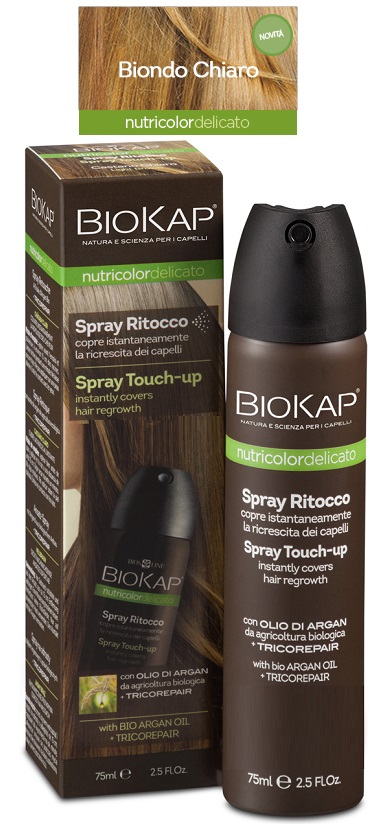 BIOS LINE  BIOKAP NUTRICOLOR DELICATO SPRAY RITOCCO BIONDO CHIARO 75 ML - FarmaLucia