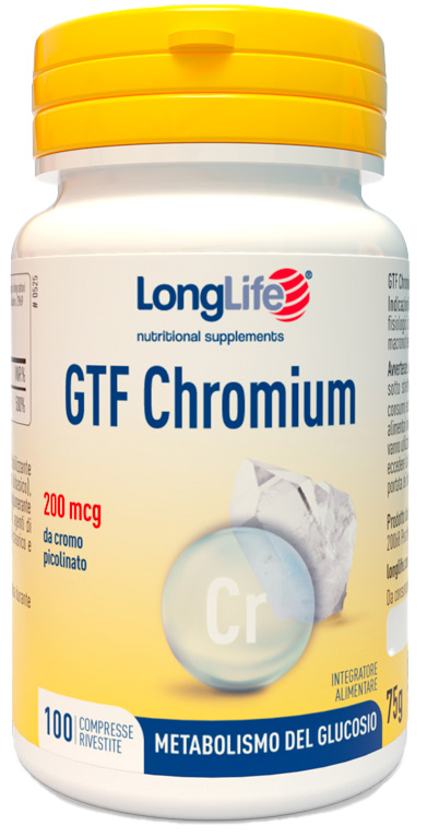 LONGLIFE GTF CHROMIUM 100 COMPRESSE RIVESTITE - FarmaLucia