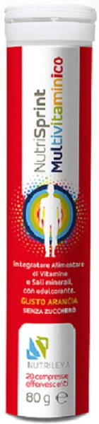 NUTRISPRINT MULTIVITAMINICO 20 COMPRESSE EFFERVESCENTI 80 G SENZA ZUCCHERO - FarmaLucia