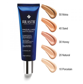 RILASTIL MAQUILLAGE FONDOTINTA RIEQUILIBRANTE MATTIFIANT 20 30 ML - FarmaLucia