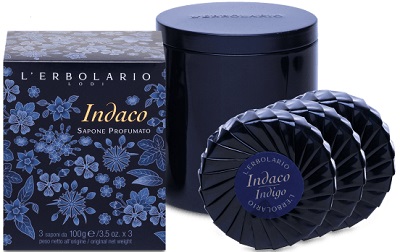 INDACO SAPONE PROFUMO EDIZIONE LIMITATA SCATOLA LATTA 3 PEZZI 100 G - FarmaLucia