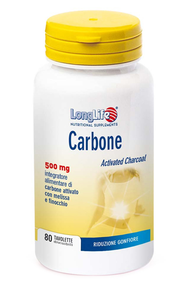 LONGLIFE CARBONE 80 TAVOLETTE - FarmaLucia