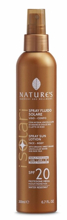 NATURE'S I SOLARI SPRAY FLUIDO SPF20 200 ML - FarmaLucia