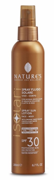 NATURE'S I SOLARI SPRAY FLUIDO SPF30 200 ML - FarmaLucia