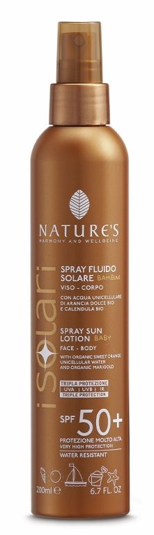 NATURE'S I SOLARI SPRAY FLUIDO BAMBINI SPF50+ 200 ML - FarmaLucia